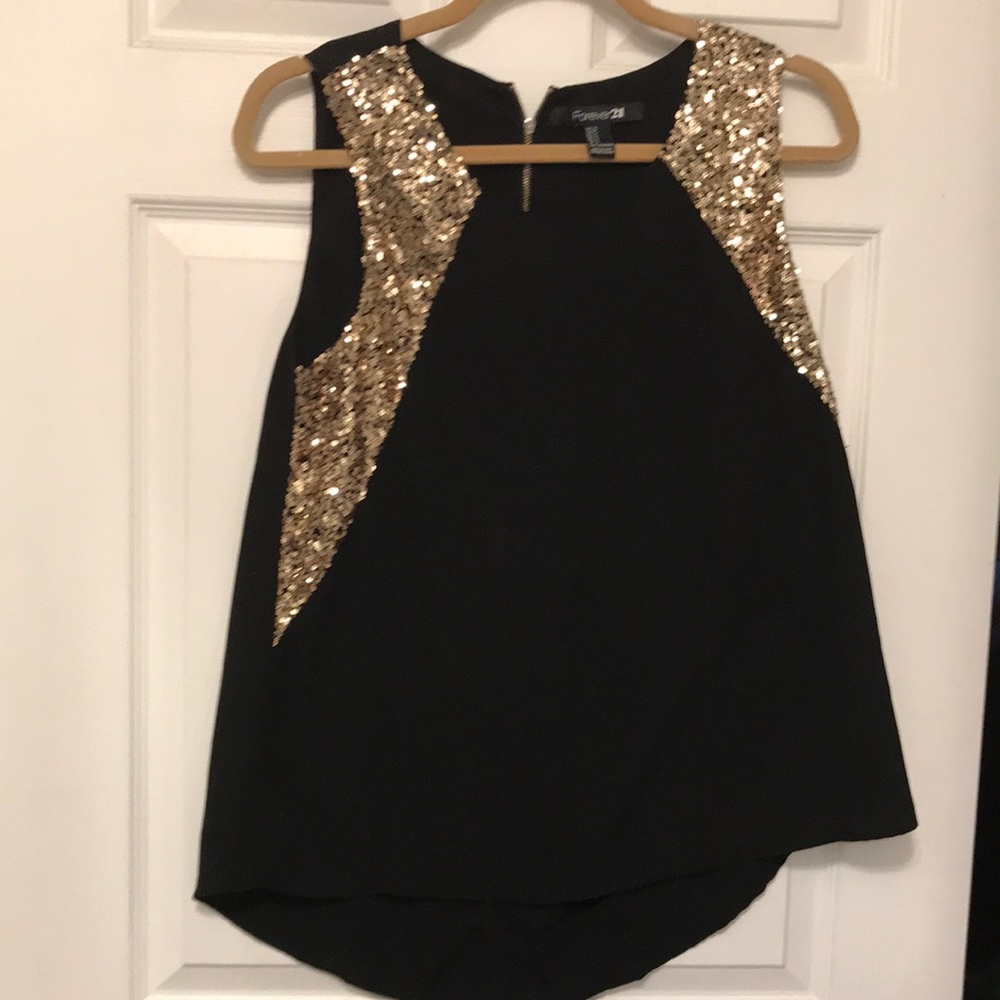 Glittered tank